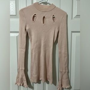 Candies size s pink cut out sweater
